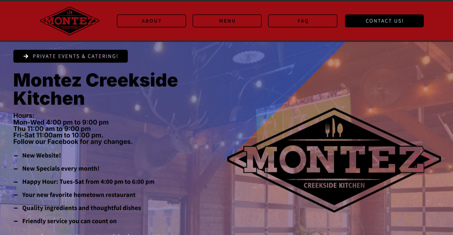 Montez Creekside Kitchen